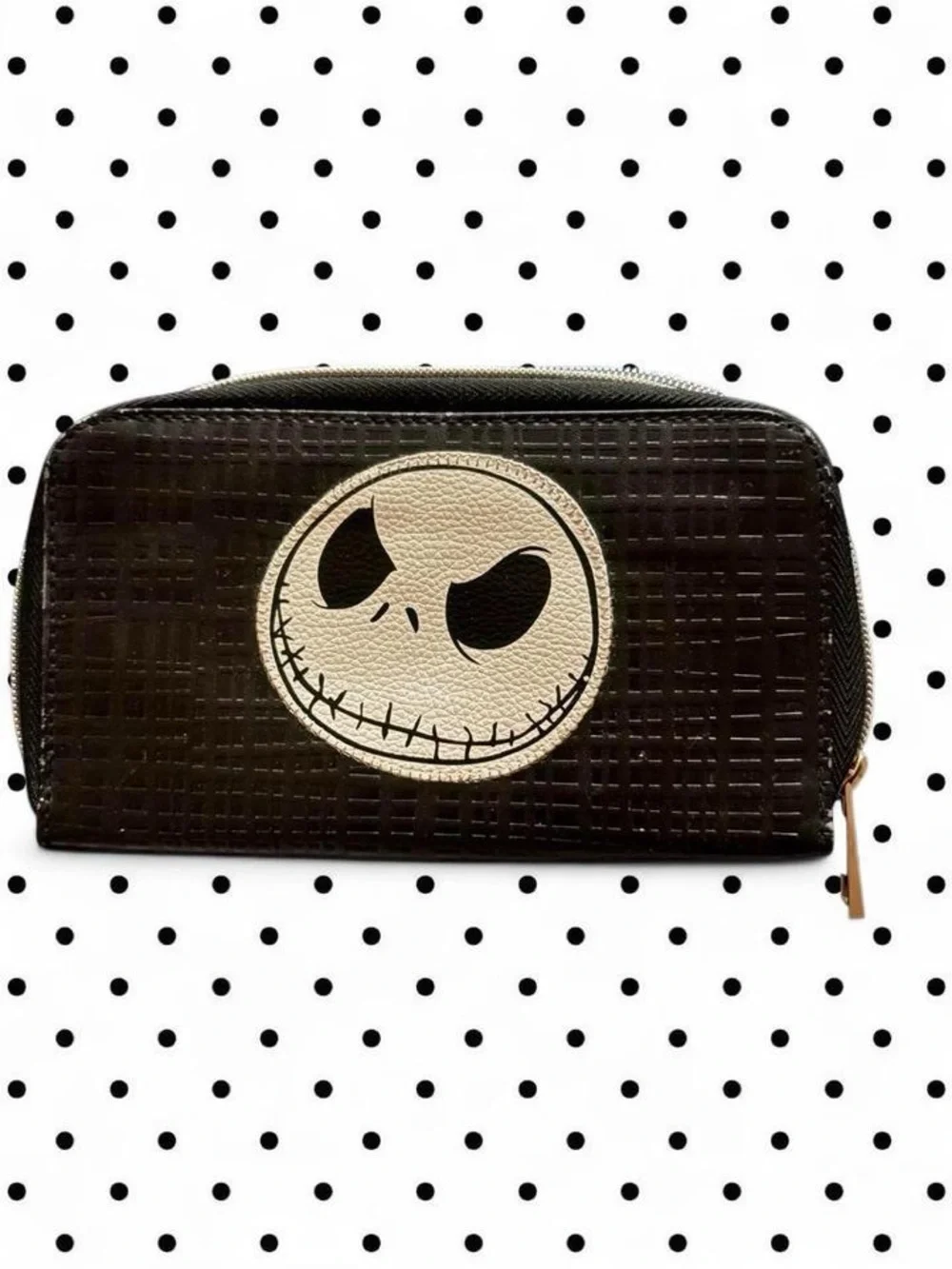 Jack skellington black and white wallet